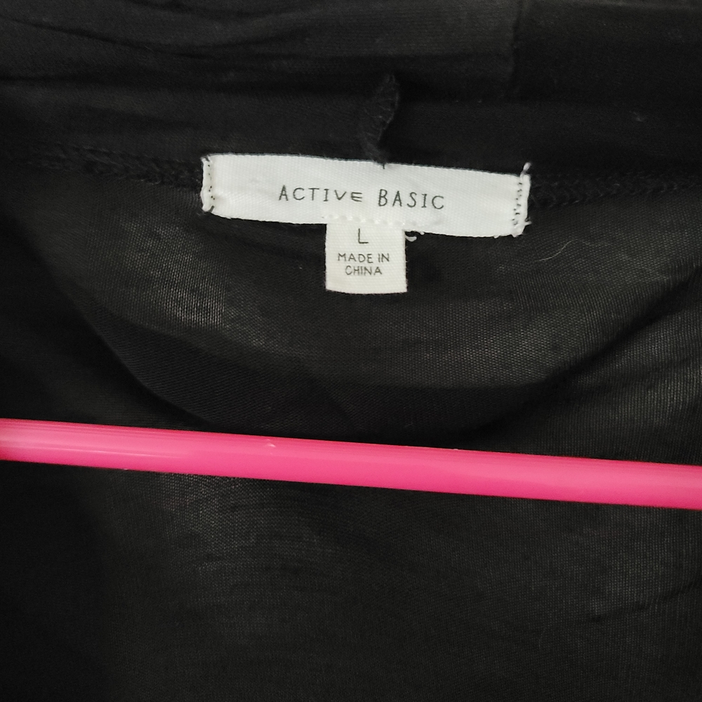 Active Basic Black Sheer Cardigan - Picture 3 of 3